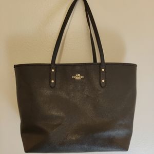 Navy Blue Coach Purse